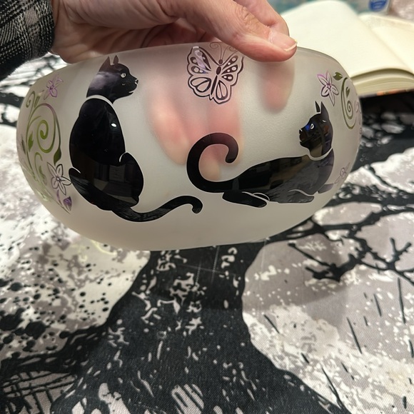 Lenox Crystal Cat Bowl - Picture 2 of 5